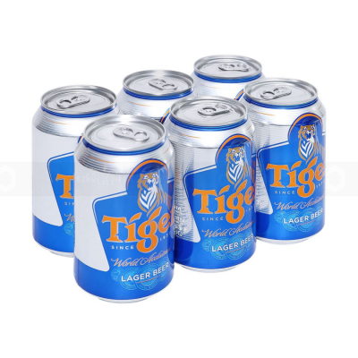 Tiger Lager Beer Can (6s x 320ml)